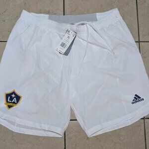Brand New With Tags Authentic Adidas 2020 LA Galaxy Soccer Short White X-Large.